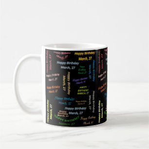 3月27日誕生日マグカップ コーヒーマグカップ