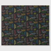 3月31日誕生日ギフト包装紙 ラッピングペーパー (フラット)