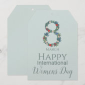 3月8国際的日     招待状 (正面/裏面)