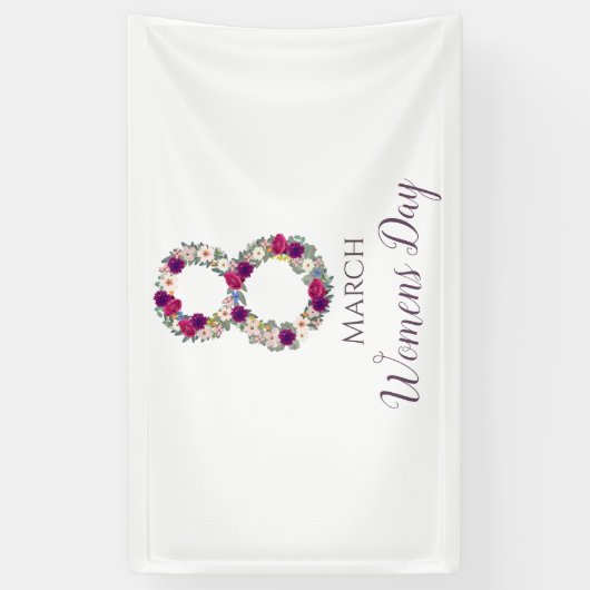 3月8国際的日 横断幕 (縦)