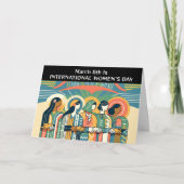 3月8日は国際的女子の日 カード (正面)