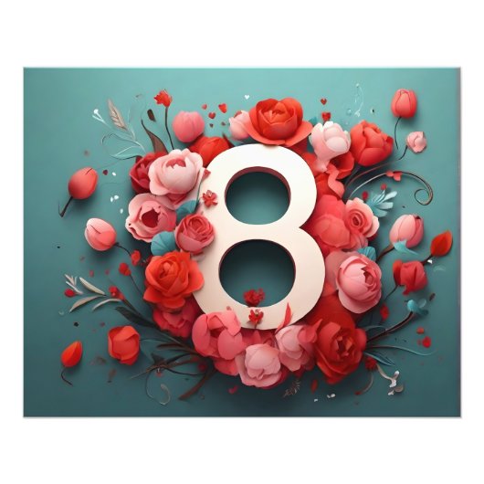 3月8日デザイン フォトプリント            (正面)