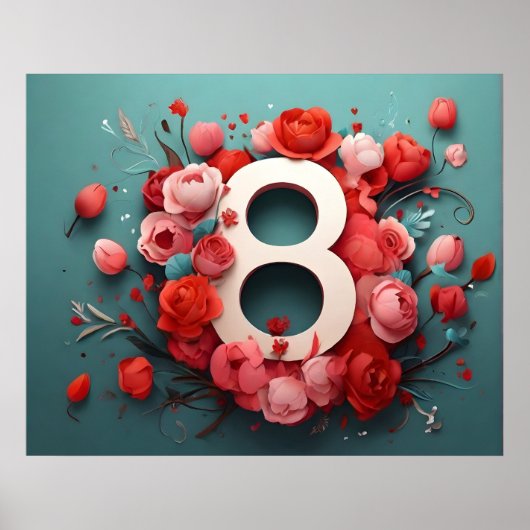 3月8日デザイン ポスター (正面)