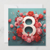 3月8日デザイン 招待状 (正面)