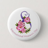 3月8日国際的女子デイボタン 缶バッジ (正面)