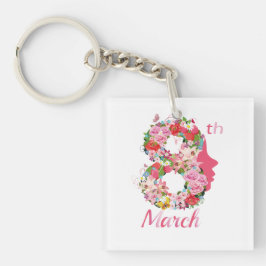 3月8日国際的女子デー キーホルダー