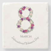 3月8日国際的女子デー ストーンコースター (正面)