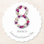 3月8日国際的女子デー ペーパーコースター (正面)