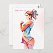 3月8日国際的女子デー ポストカード (正面/裏面)