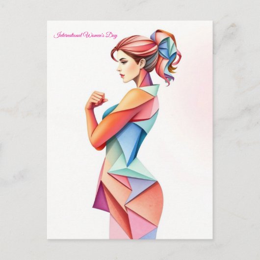3月8日国際的女子デー ポストカード (正面)