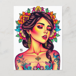 3月8日国際的女子デー ポストカード