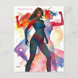 3月8日国際的女子デー ポストカード