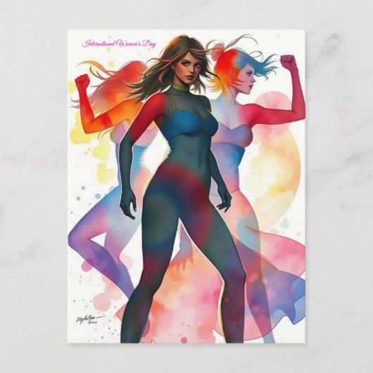 3月8日国際的女子デー ポストカード (正面)
