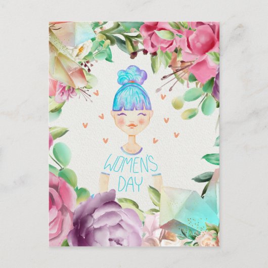 3月8日国際的女子デー ポストカード (正面)