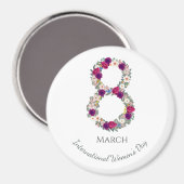 3月8日国際的女子デー マグネット (正面/裏面)