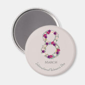 3月8日国際的女子デー マグネット (正面/裏面)