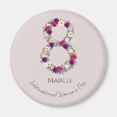 3月8日国際的女子デー マグネット (正面)