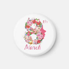 3月8日国際的女子デー マグネット