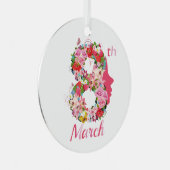 3月8日国際的女子デー メタルオーナメント (正面右)