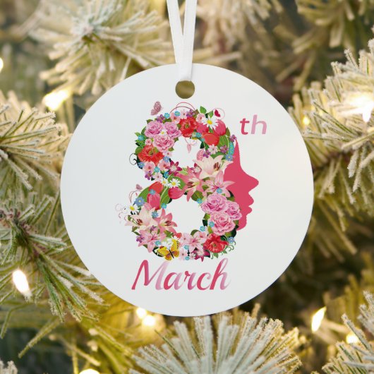 3月8日国際的女子デー メタルオーナメント (インサイチュ)