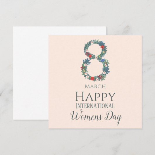 3月8日国際的女性の日 (正面/裏面)