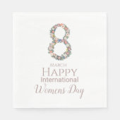 3月8日国際的女性の日 スタンダードランチョンナプキン (正面)
