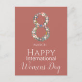 3月8日国際的女性の日 ポストカード (正面)