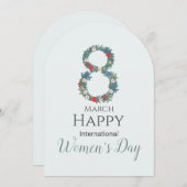 3月8日国際的女性の日 招待状 (正面/裏面)
