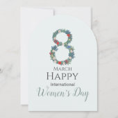 3月8日国際的女性の日 招待状 (正面)