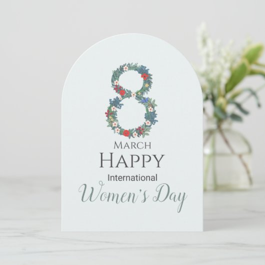 3月8日国際的女性の日 招待状 (スタンド正面)