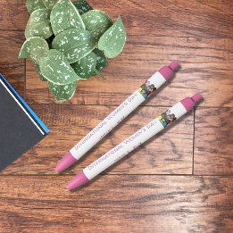 3月8日 国際女性デーのペン 黒ボールペン