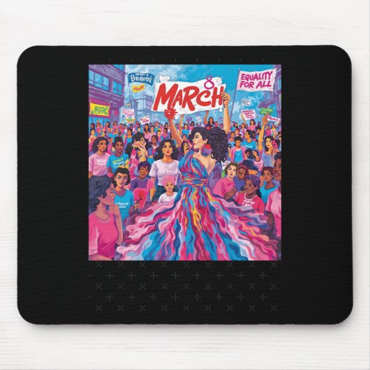 3月8日Women's Equality Empowerment Repetit S マウスパッド (正面)