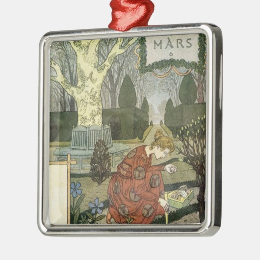 3月 メタルオーナメント (左)