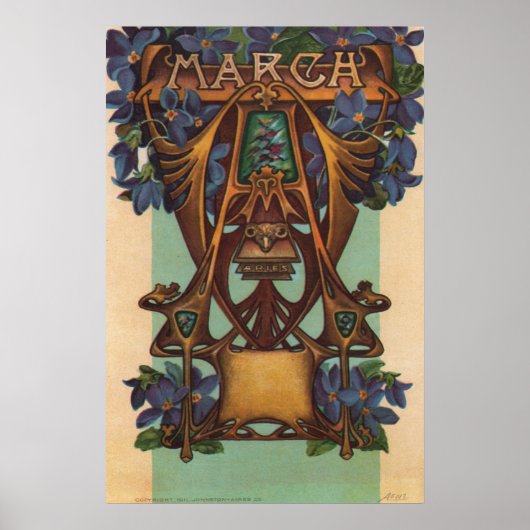 3月 – 牡羊座 ポスター (正面)