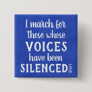 3月: 私はピン…行進します 缶バッジ