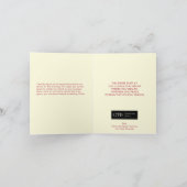 3本のクリスマスツリーの幾何モダン学休暇 シーズンカード (内部)