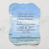 3本のストランドのコードターコイズビーチ (正面/裏面)