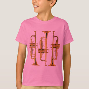 3本のトランペット Tシャツ