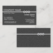 3本のポートライン – ダークグレーテクスチャ 名刺 (正面/裏面)