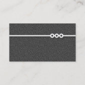 3本のポートライン – ダークグレーテクスチャ 名刺 (裏面)