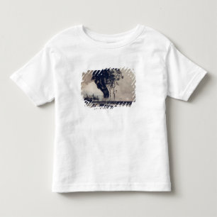 3本の木との景色、1850年 トドラーTシャツ