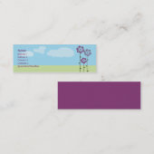 3本の花-スキニー スキニー名刺 (正面/裏面)