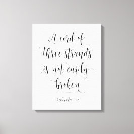 3本の鎖のコード、クレサイ4:12 キャンバスプリント