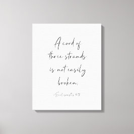 3本の鎖のコード、クレサイ4:12 キャンバスプリント