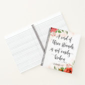 3本の鎖のコード、クレサイ4:12 ノートブック (内部)