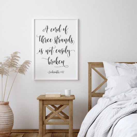 3本の鎖のコード、クレサイ4:12 ポスター