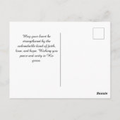 "3本の鎖のコード" Ecclesiastes 4:12 ポストカード (裏面)