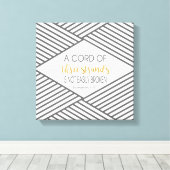 3本の鎖の紐は容易に壊れない キャンバスプリント (インサイチュ (ウッドフロア))