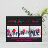 3枚おもしろいの写真はすべて穏やかなピンクの黒ではない シーズンカード (スタンド正面)