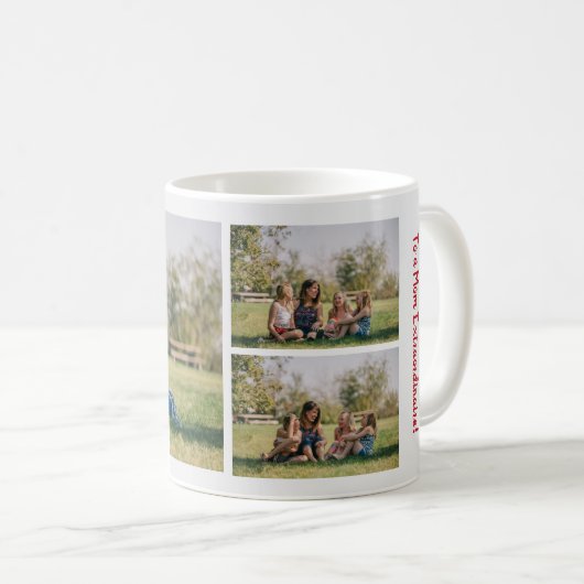 3枚お母さん並外れ可愛いエレガントお母さん コーヒーマグカップ (正面右)